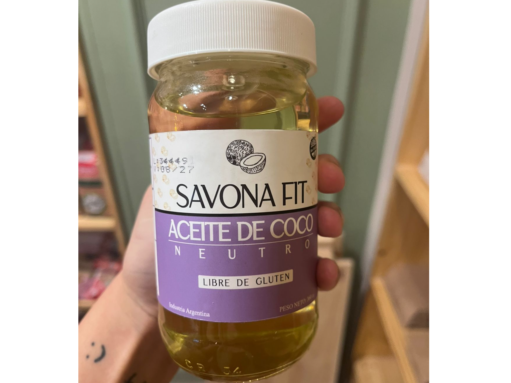 Aceite de coco neutro savona fit 360g