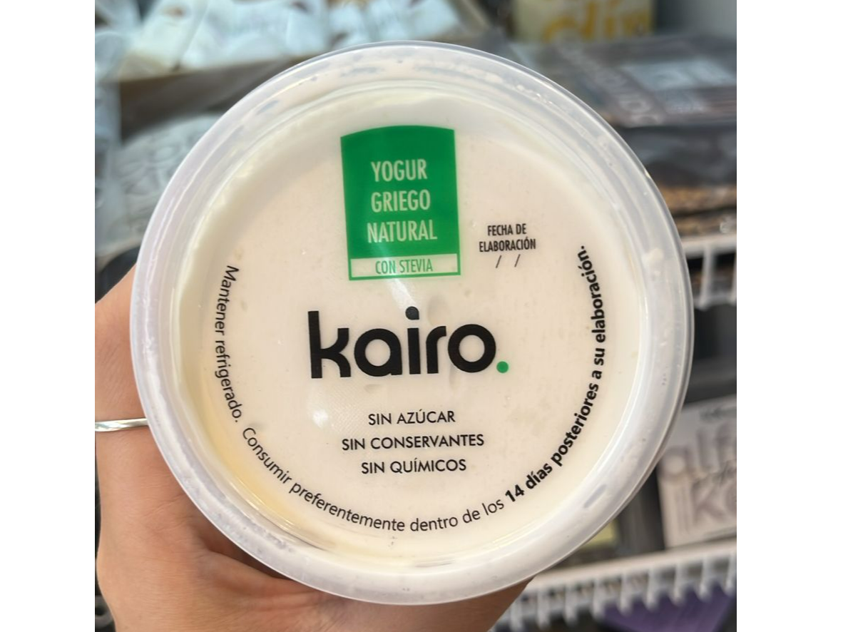 Yogurt griego con stevia 200g - KAIRO