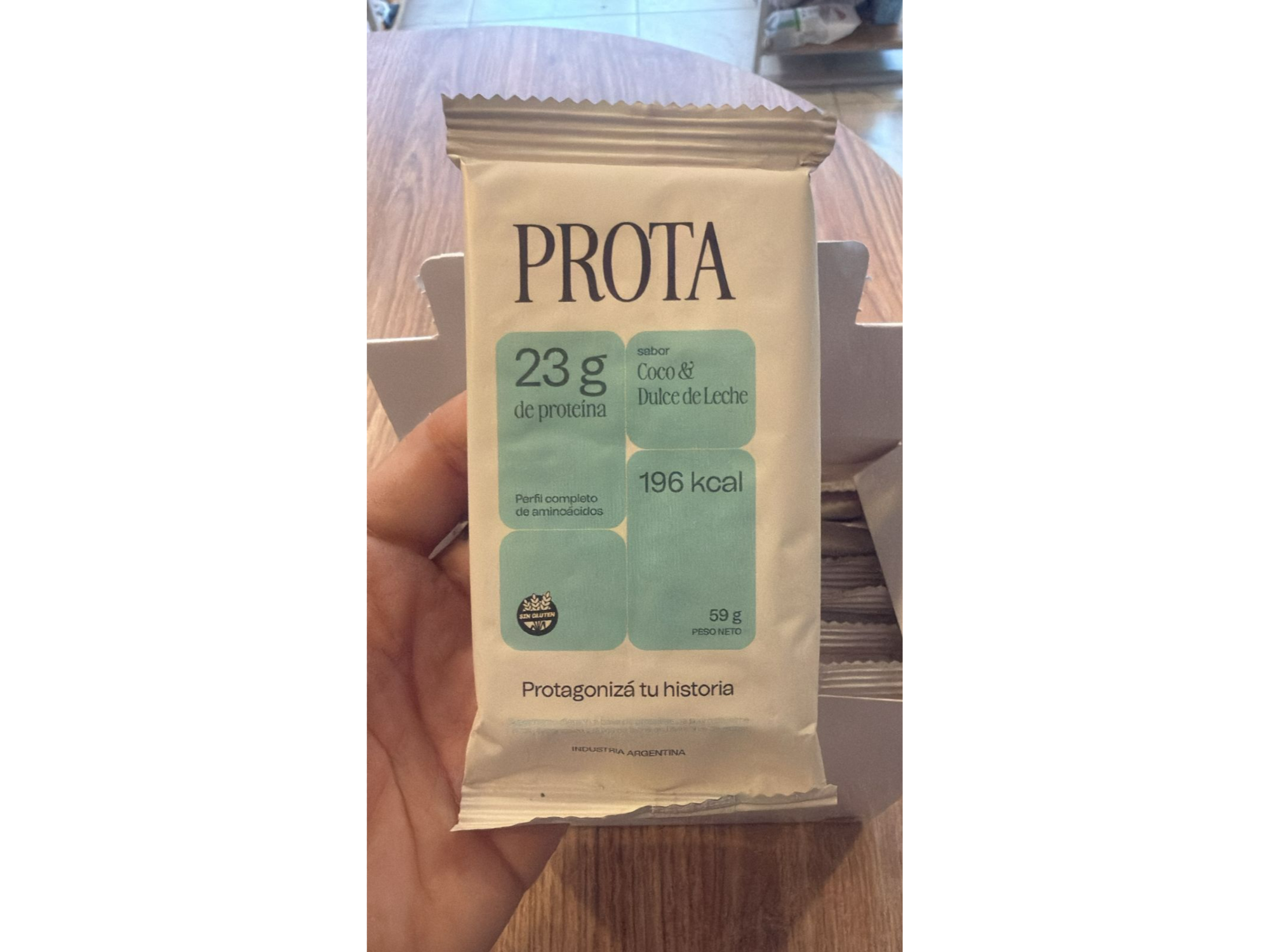 Barra  Proteica de Coco y Dulce de Leche - Porota
