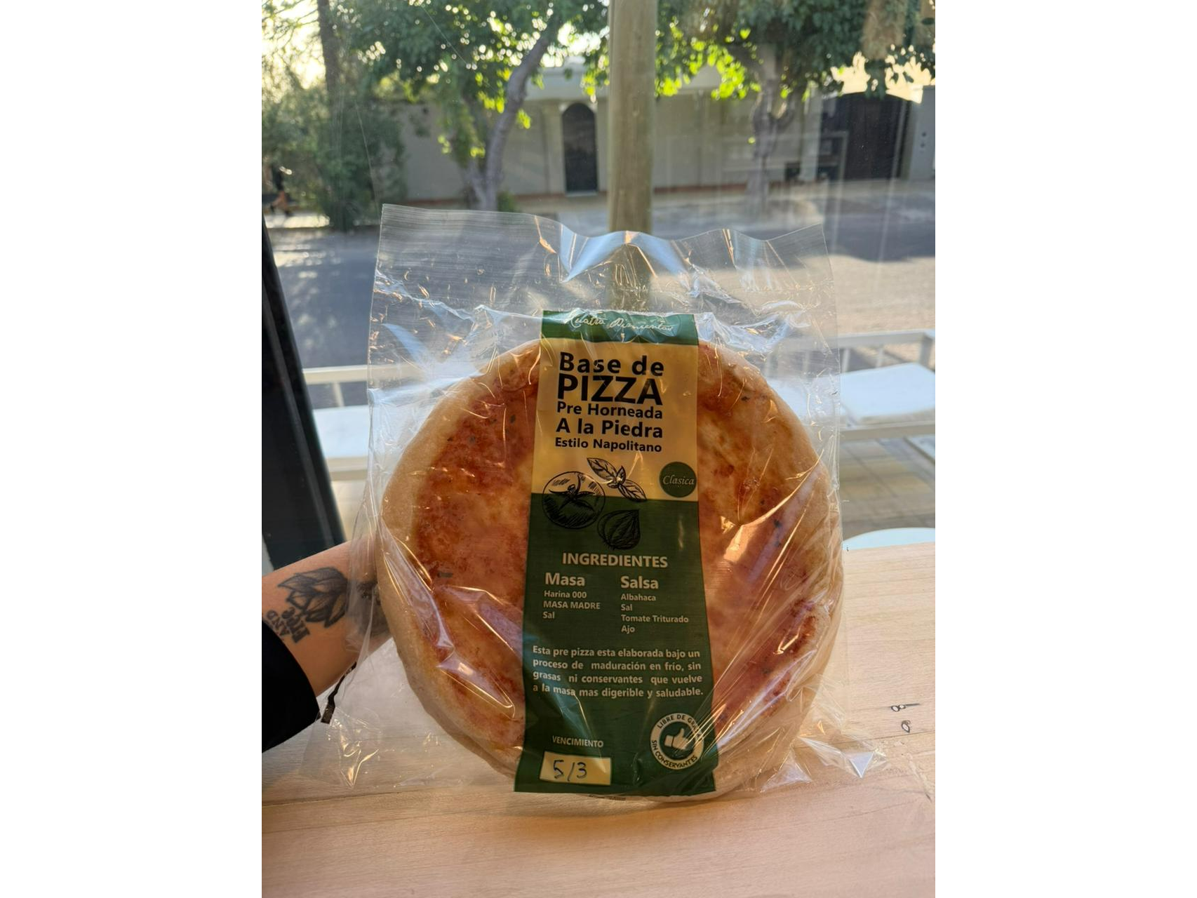 Prepizza de masa madre x2