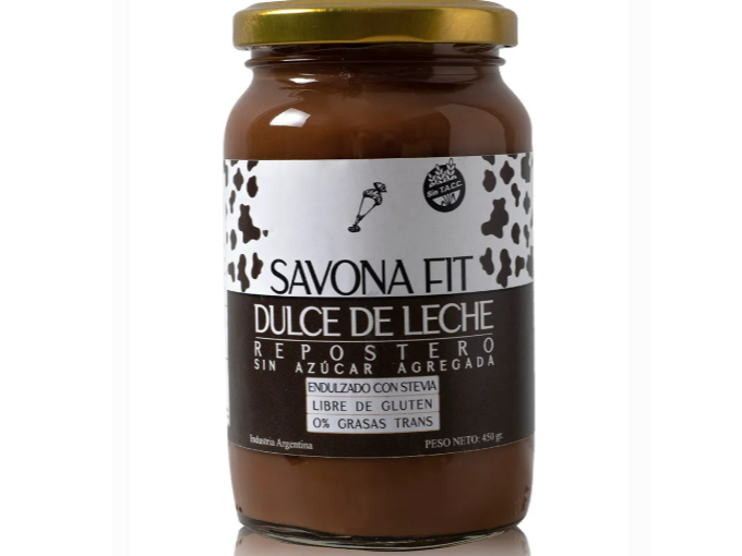 Dulce de leche Savona Fit C/stevia 450g