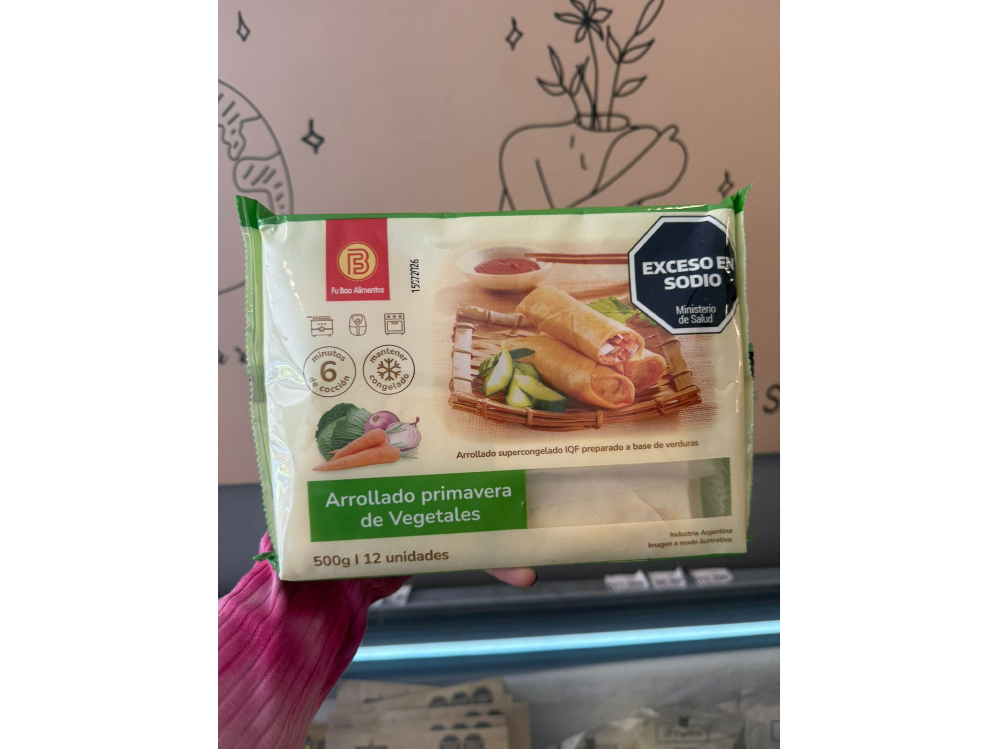 Arrollado primavera de vegetales