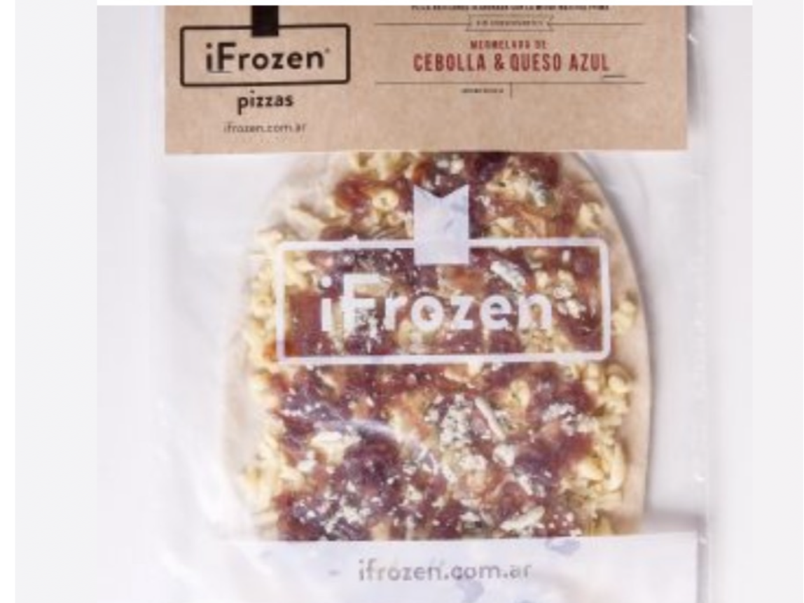 Pizza integral cebolla y queso azul ifrozen