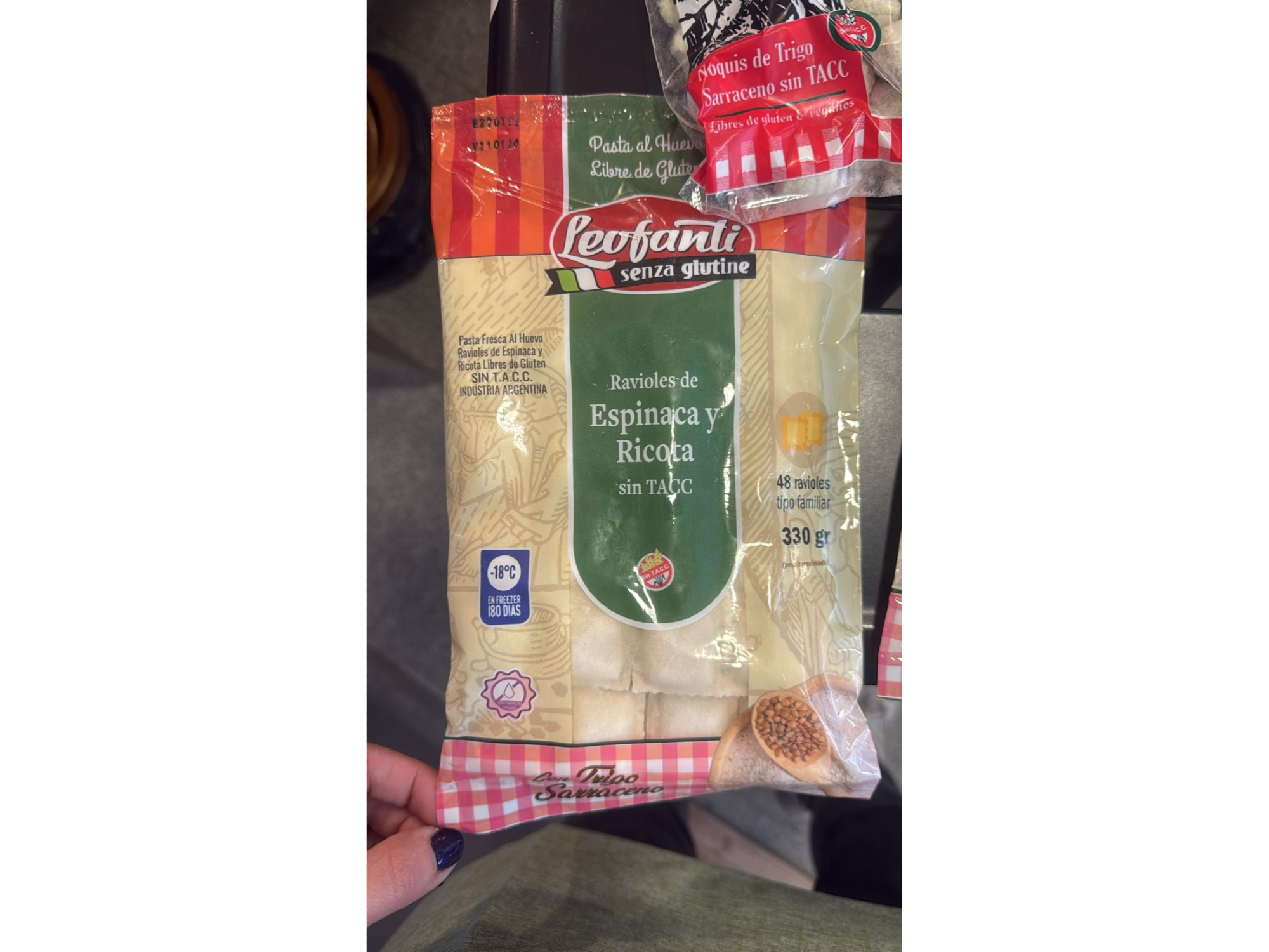 Ravioles espinaca y ricota