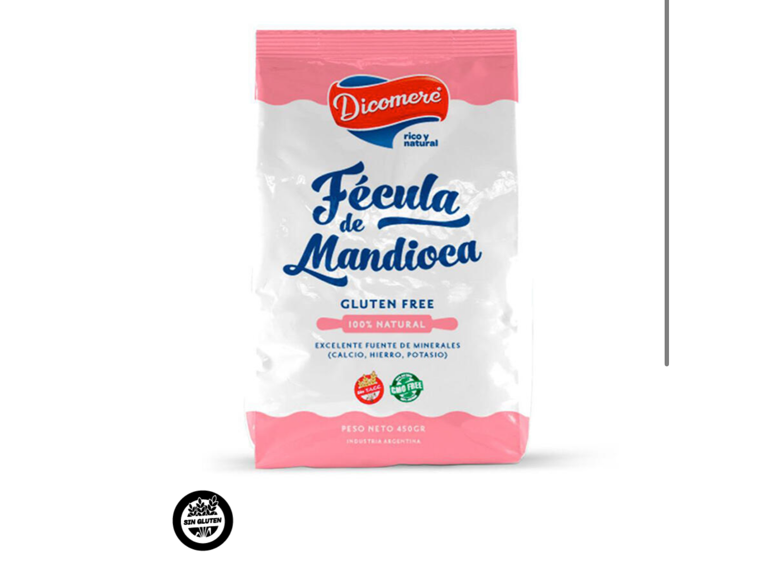 Fécula de Mandioca 450g - DICOMERE