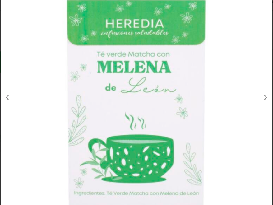 Te Verde Matcha con Melena de Leon x 40g - Heredia