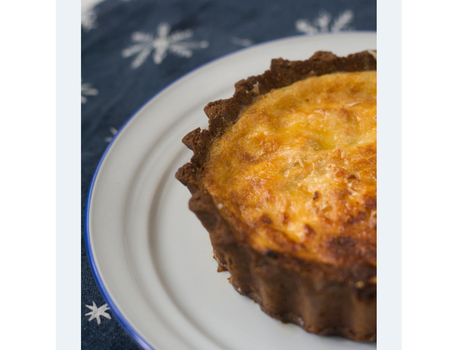 Tarta de brocoli y panceta