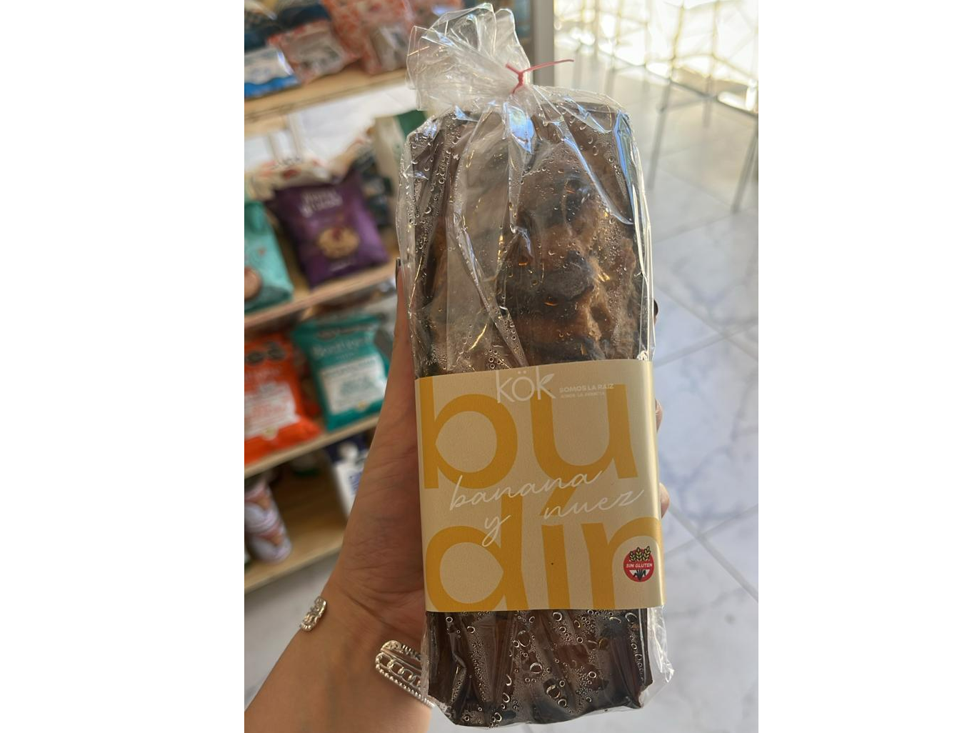 Budín sin TACC banana y nuez