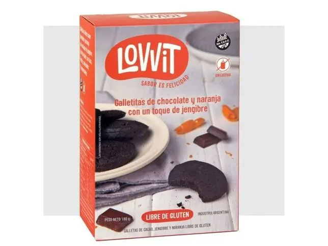 Galletitas de chocolate y naranja con jengibre sin TAC 180g