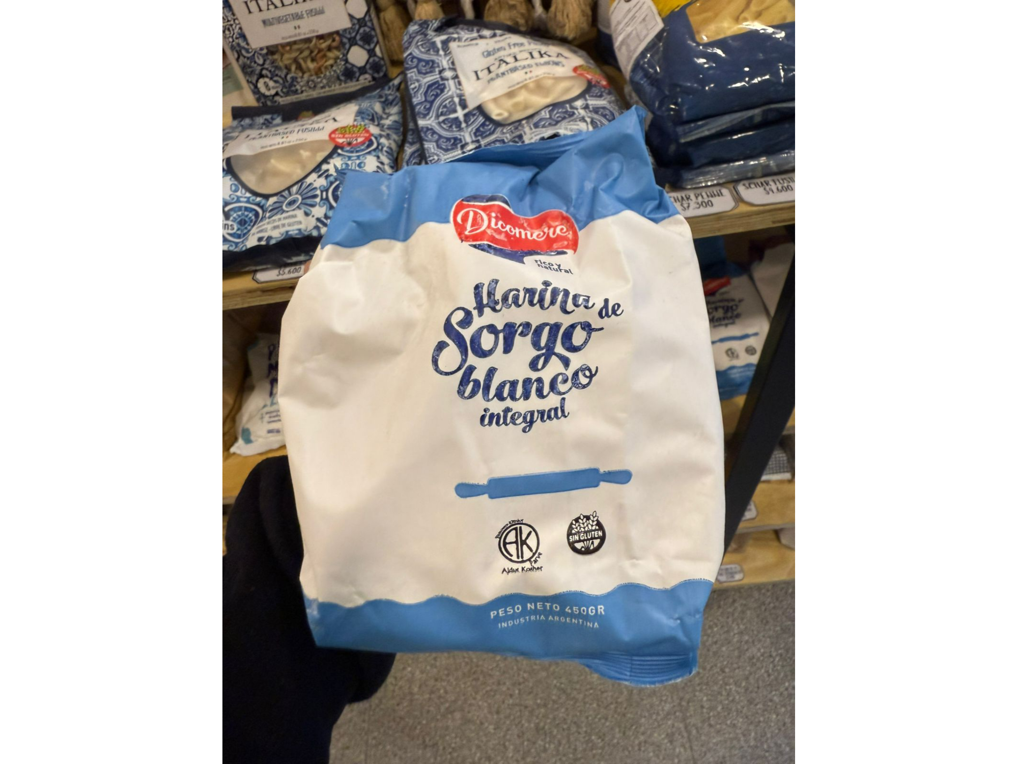 Harina de sargo blanco integral