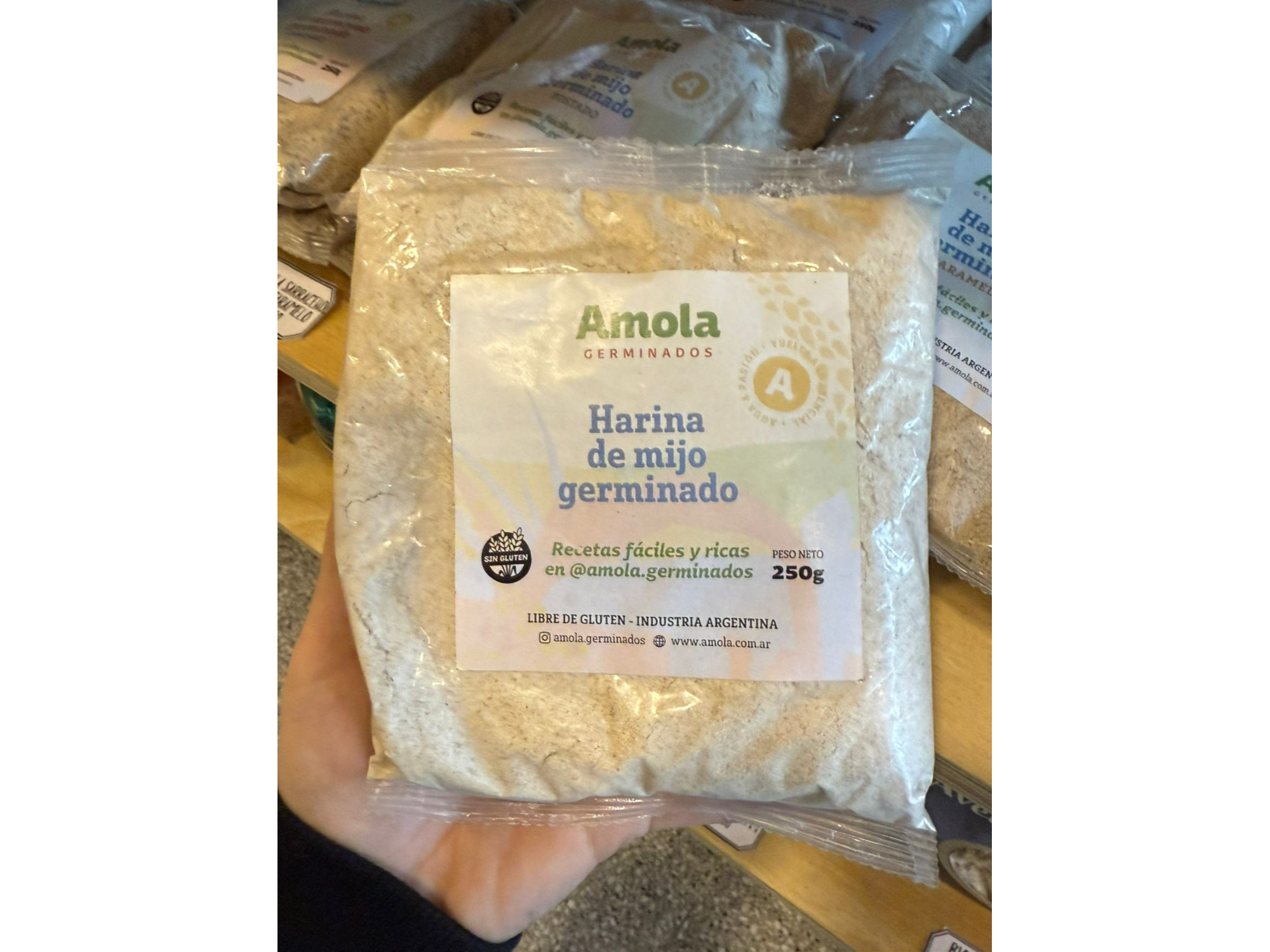 Harina de mijo germinado