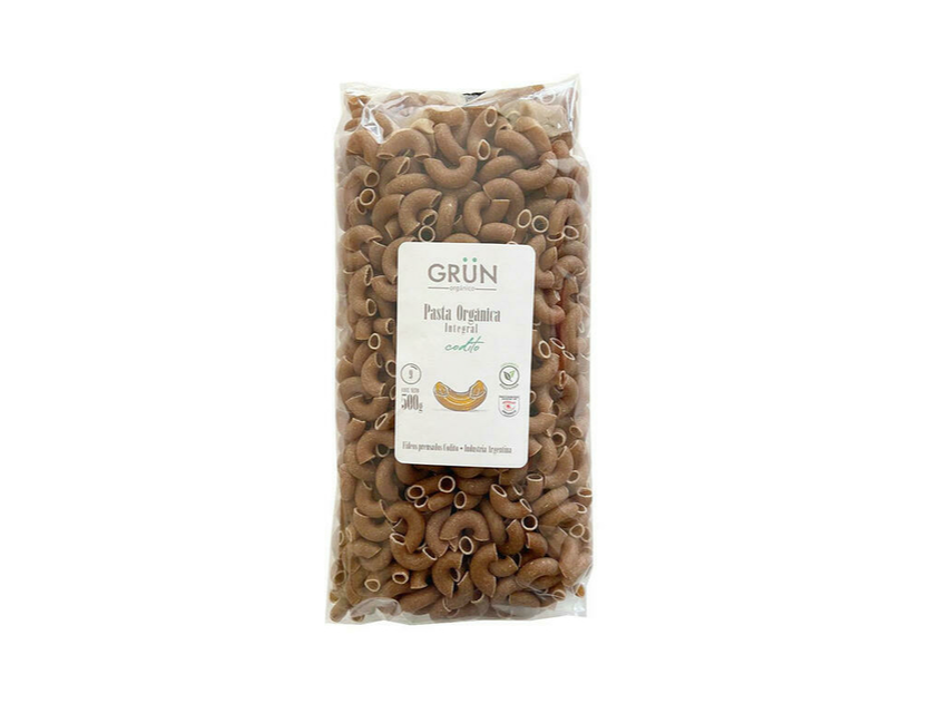 Pasta orgánica integral codito GRUN 500g