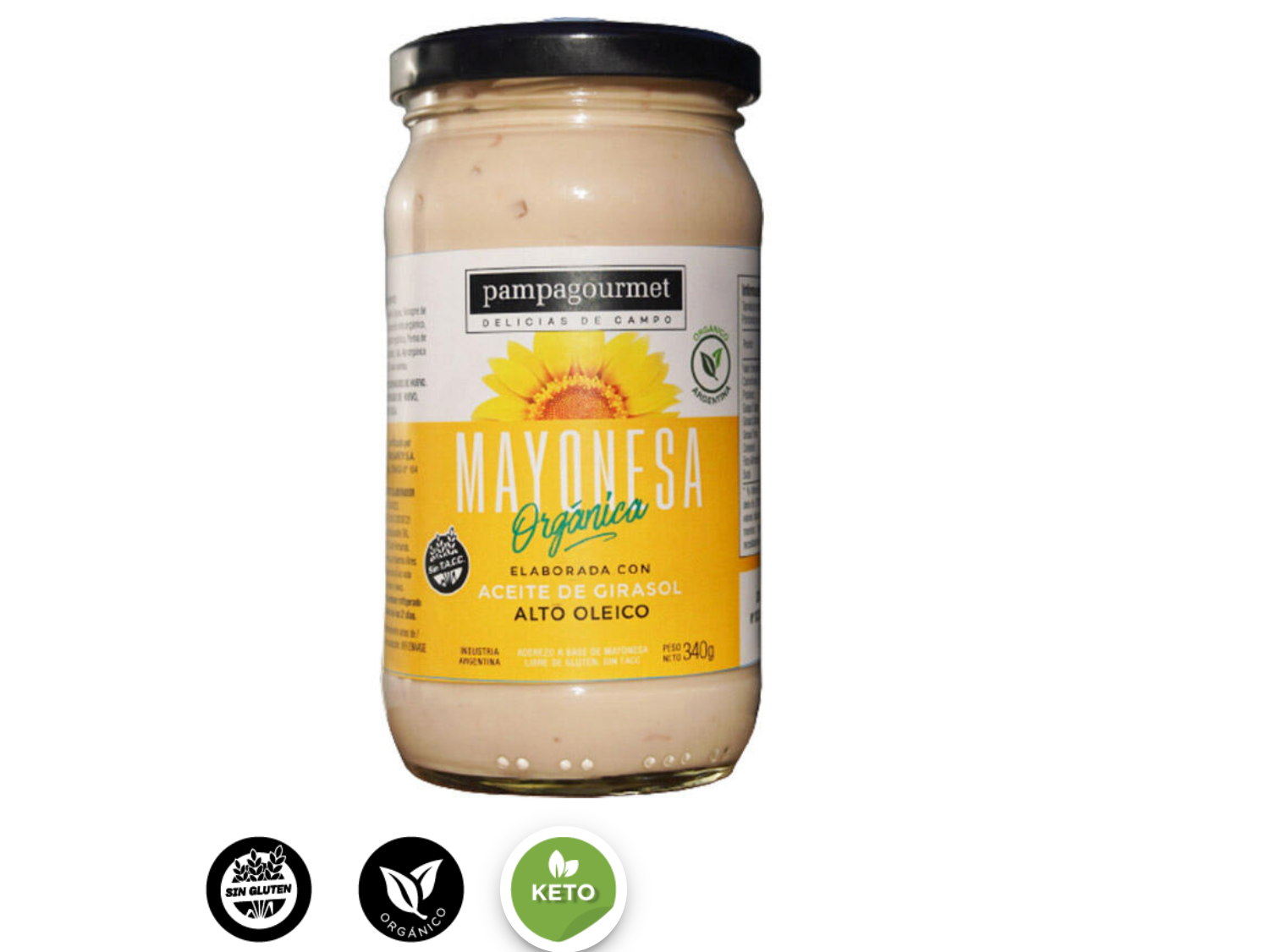 Mayonesa orgánica 290g - Pampagurmet