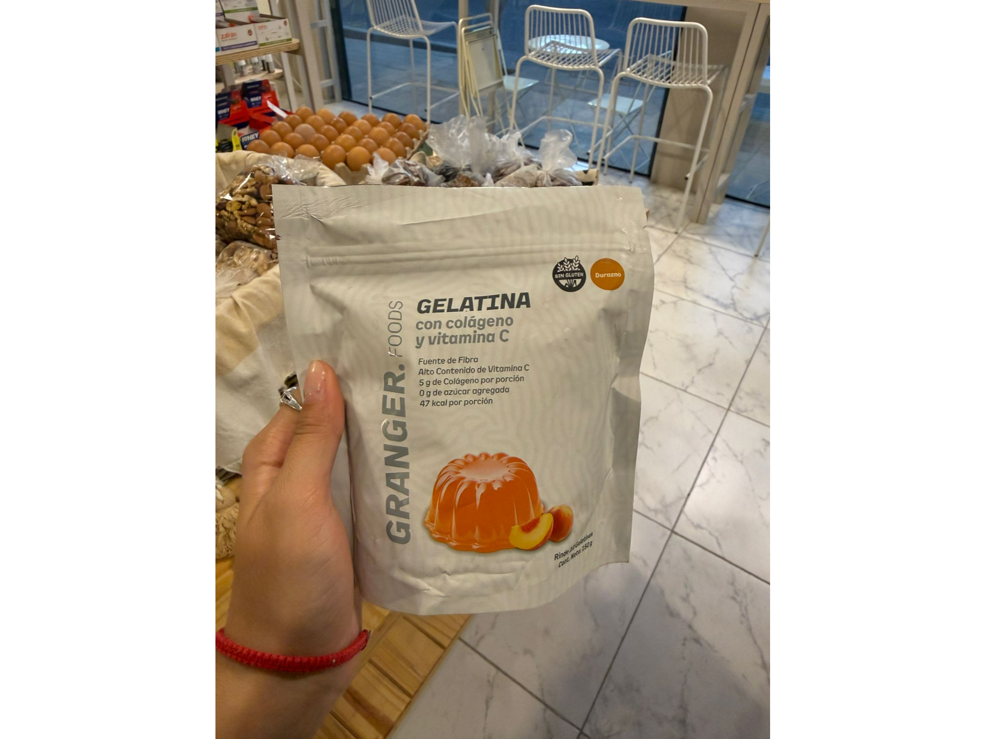 Gelatina con colageno y vitamina C DURAZNO