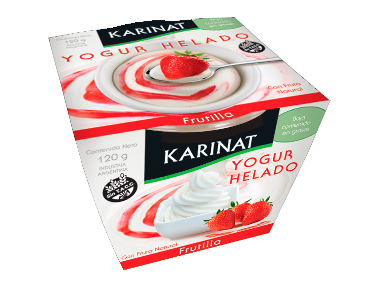 Yogurt helado Karinat frutilla 120g
