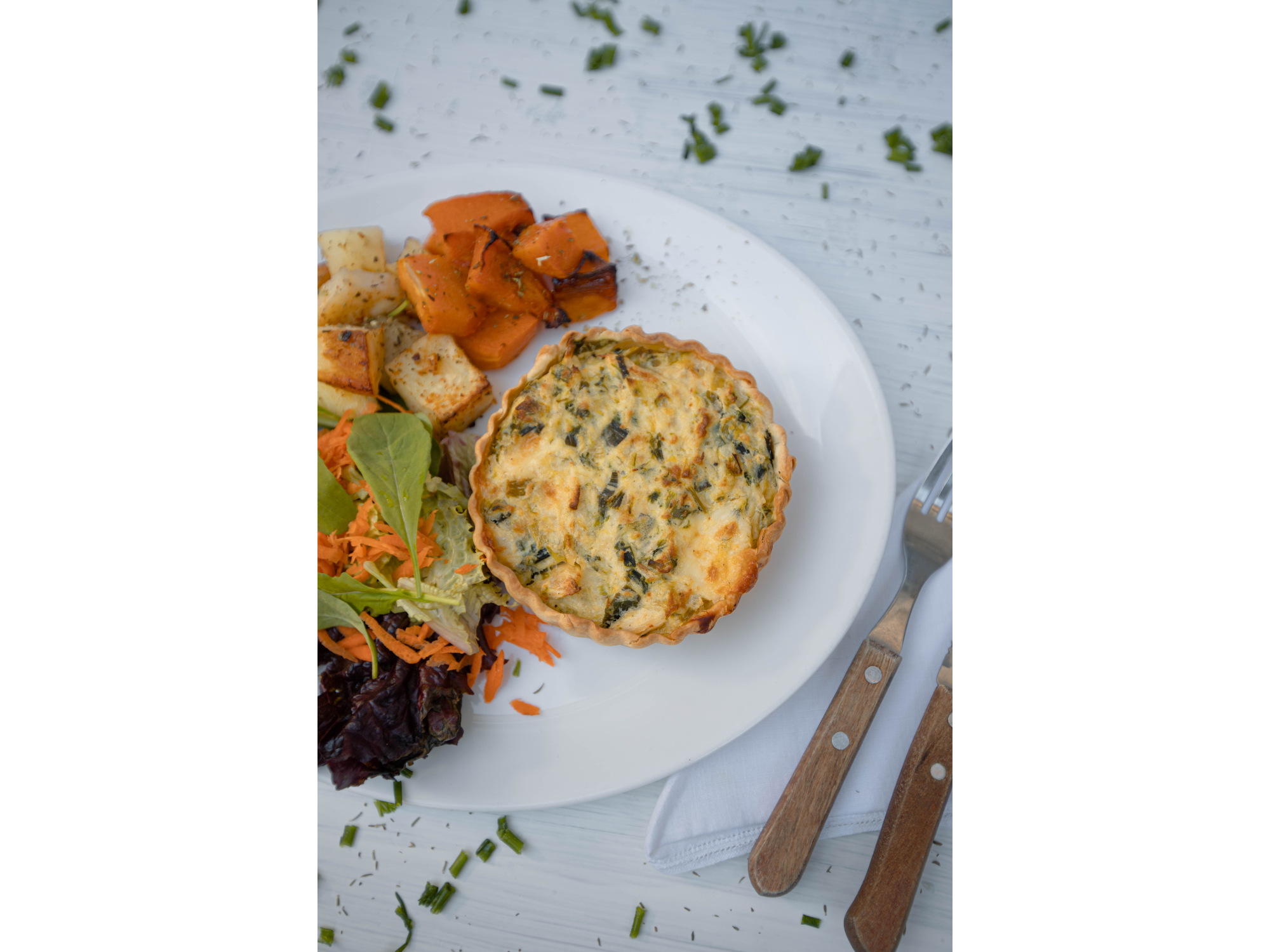 Tarta puerro y pollo AMOEDO