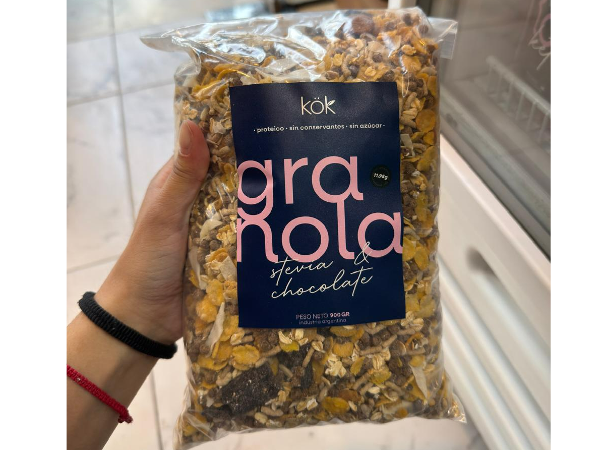 Granola Proteica Chococolate y Stevia 900g -  KOK