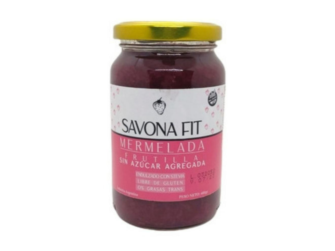 Savona fit mermelada frutilla s/azúcar 400g