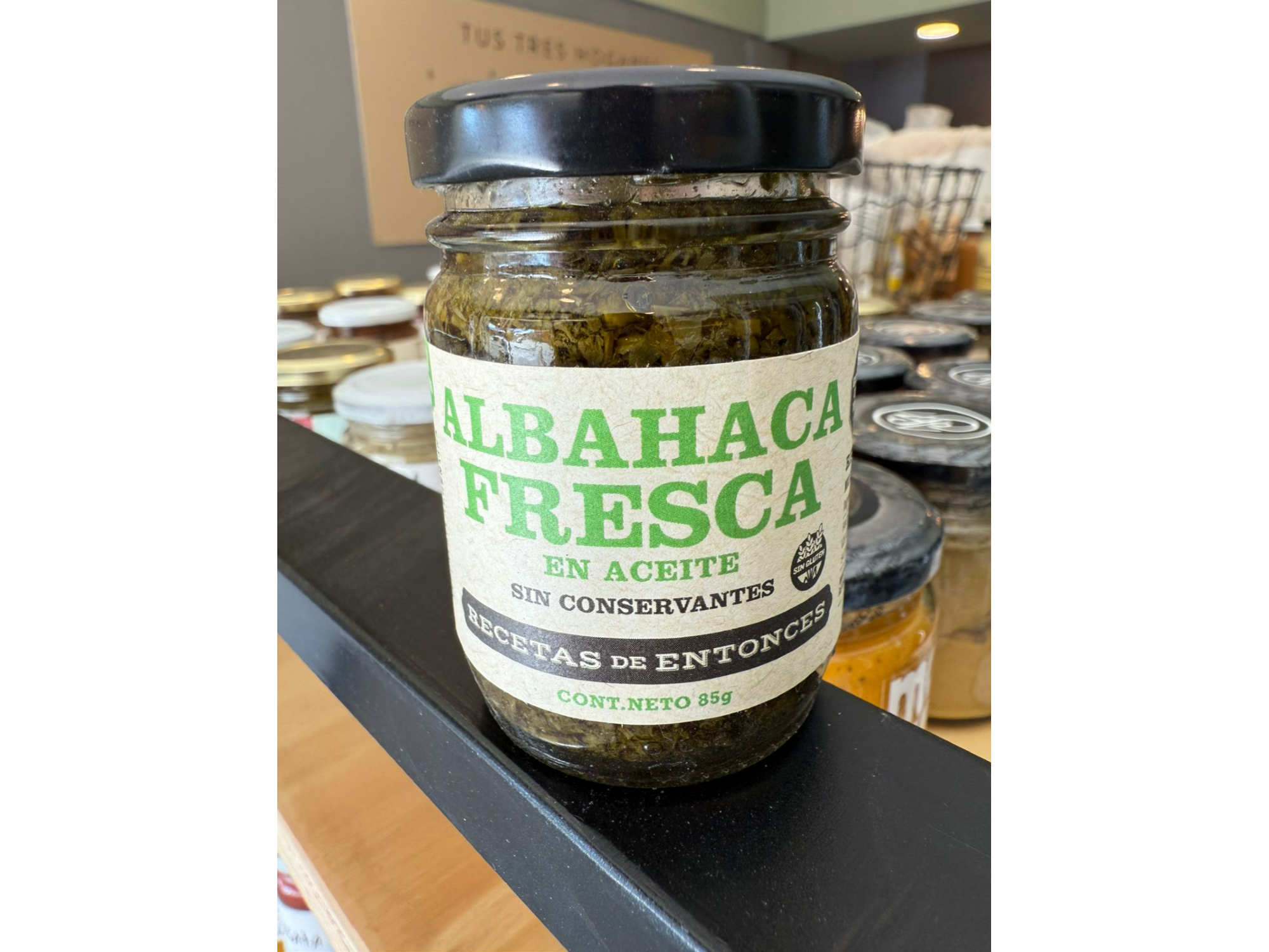 Albahaca fresca en aceite x85g - Recetas de Entonces