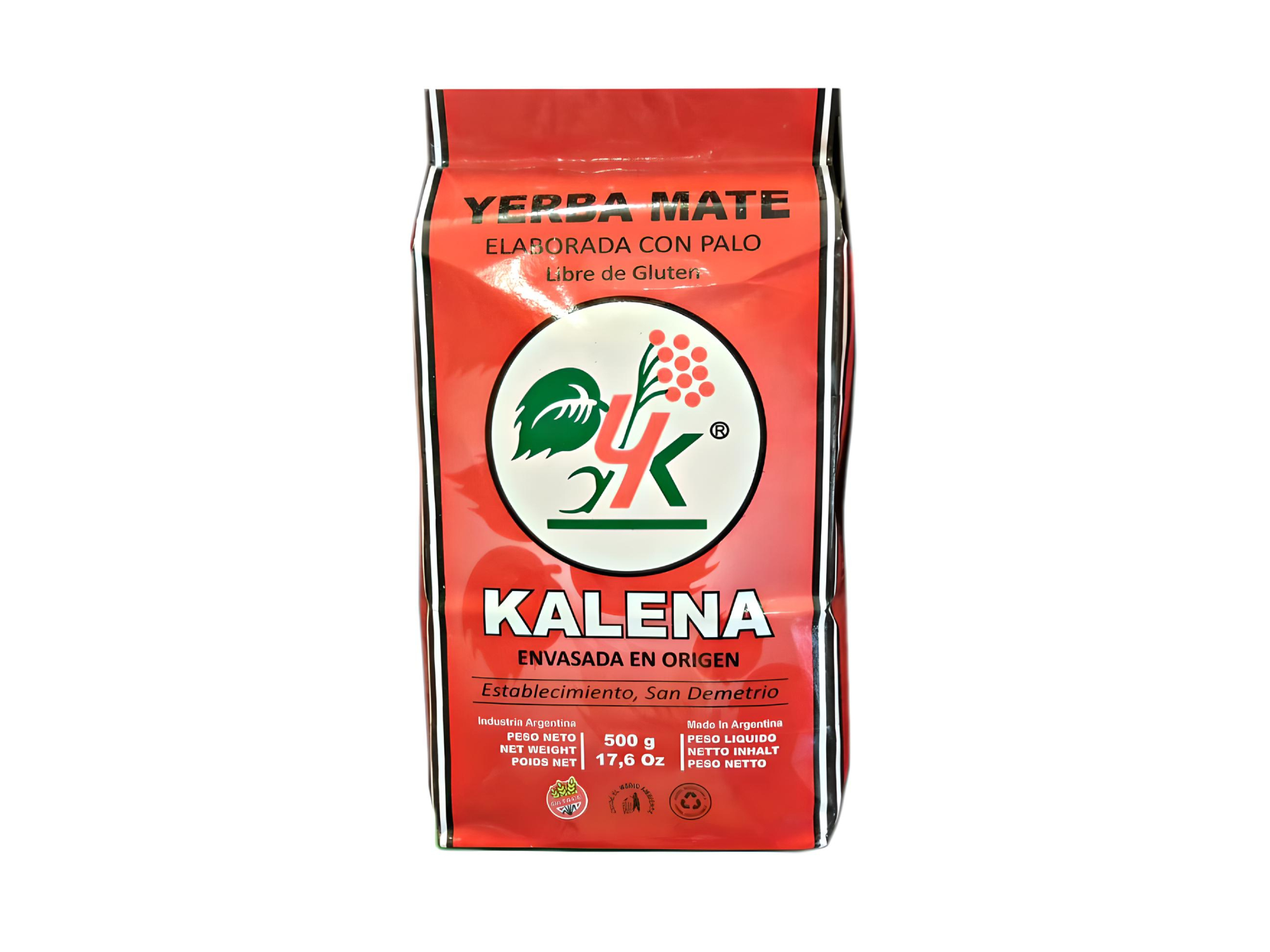 Yerba kalena tradicional con palo