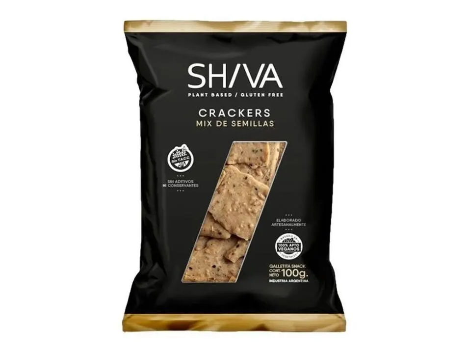 Galletas Crackers Mix De Semillas, Sin Tacc - Shiva