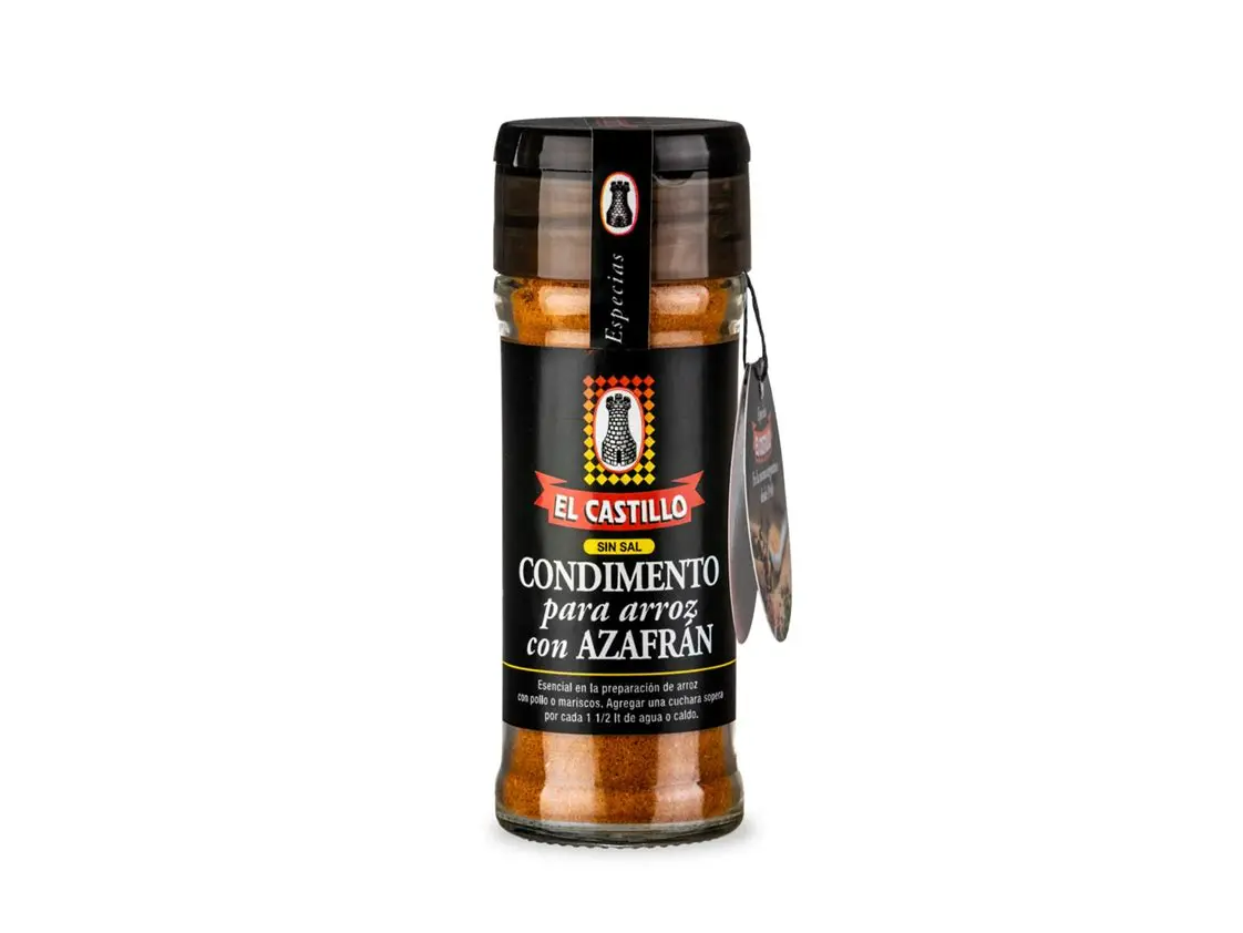 Condimento para arroz con azafrán sin sal