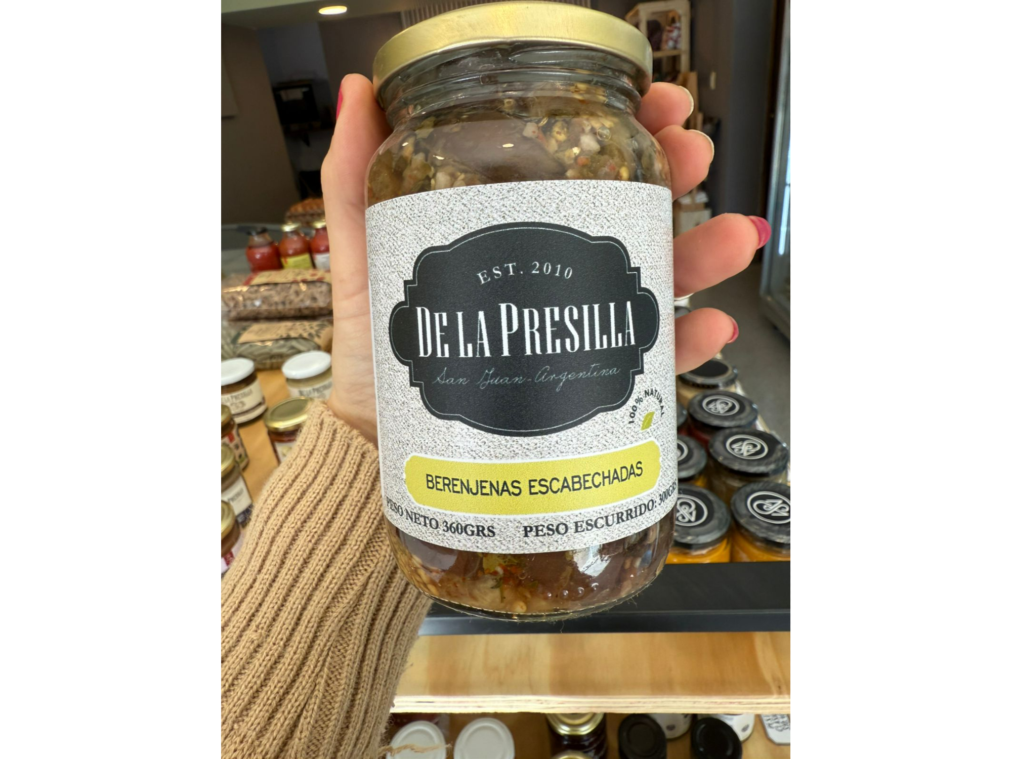 Berenjenas escabechadas 360g