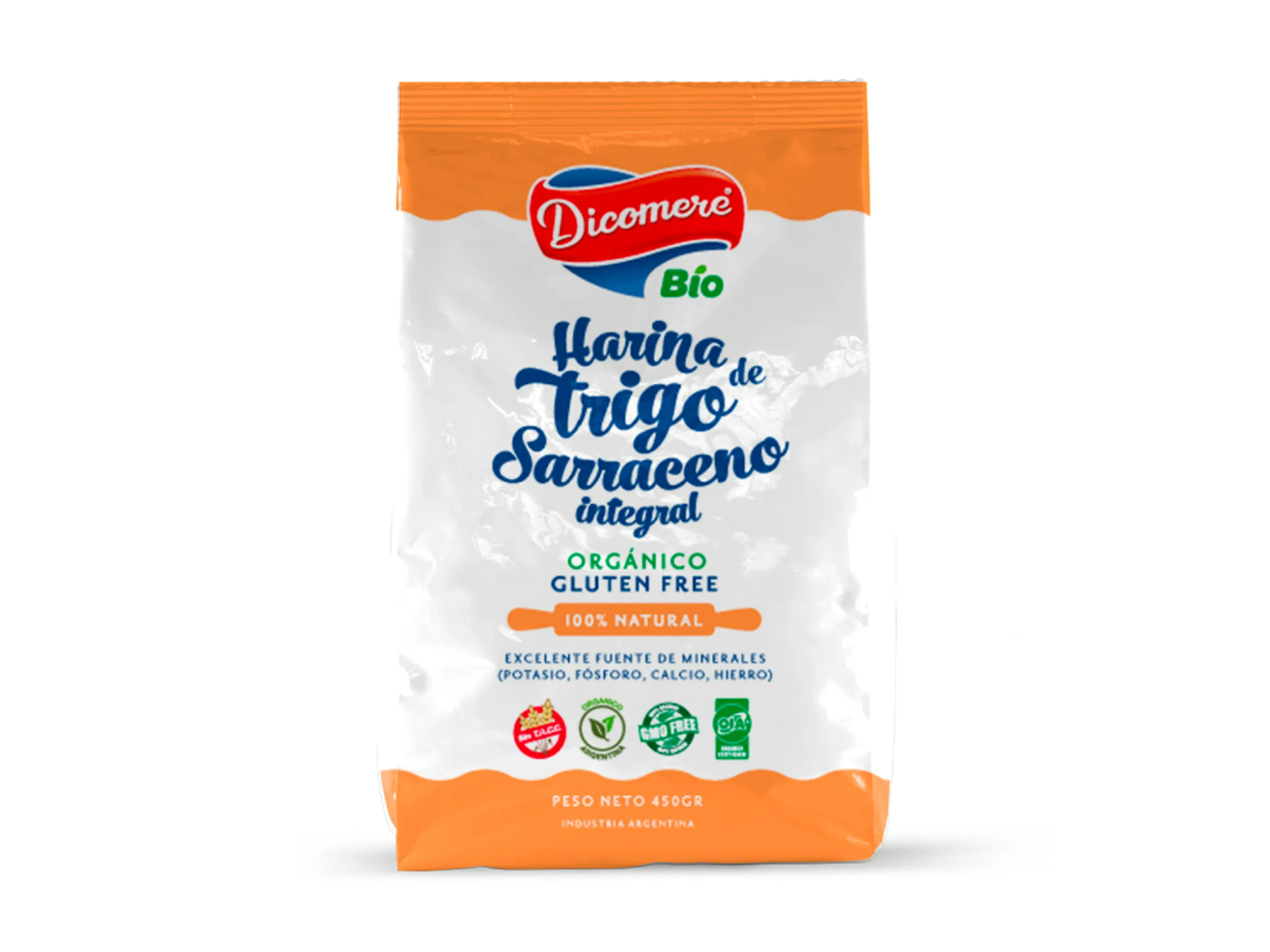 Harina de Trigo Serraceno Integral Organico x 450g - Dicomere