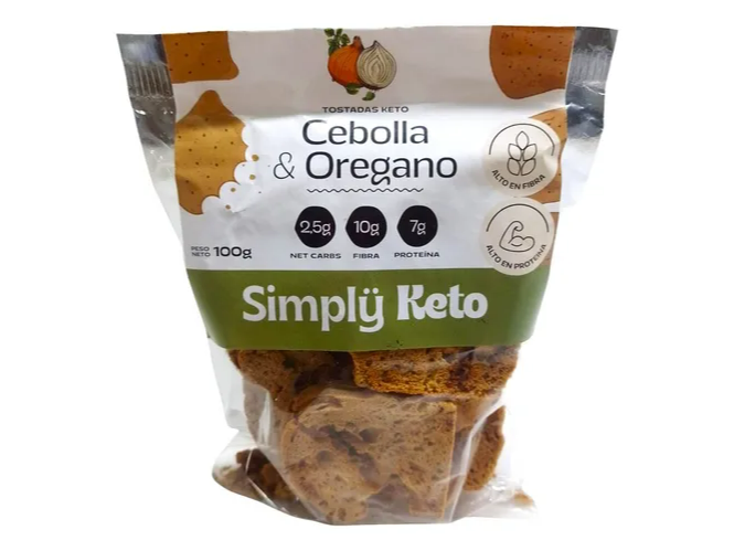 Tostadas cebolla y oregano x 100g KETO - Simply keto