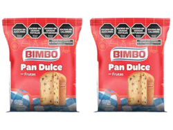 Pan Dulce Bimbo c/frutas 400g X 2
