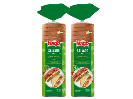 Pan Salvado FAMILIAR Fargo 600g x 2