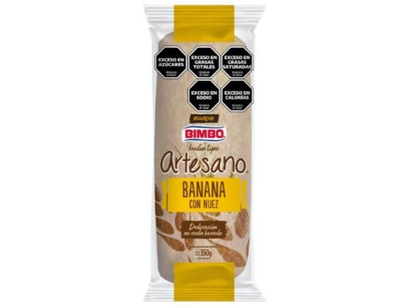 Budin Artesano Banana c/Nuez 350g BIMBO