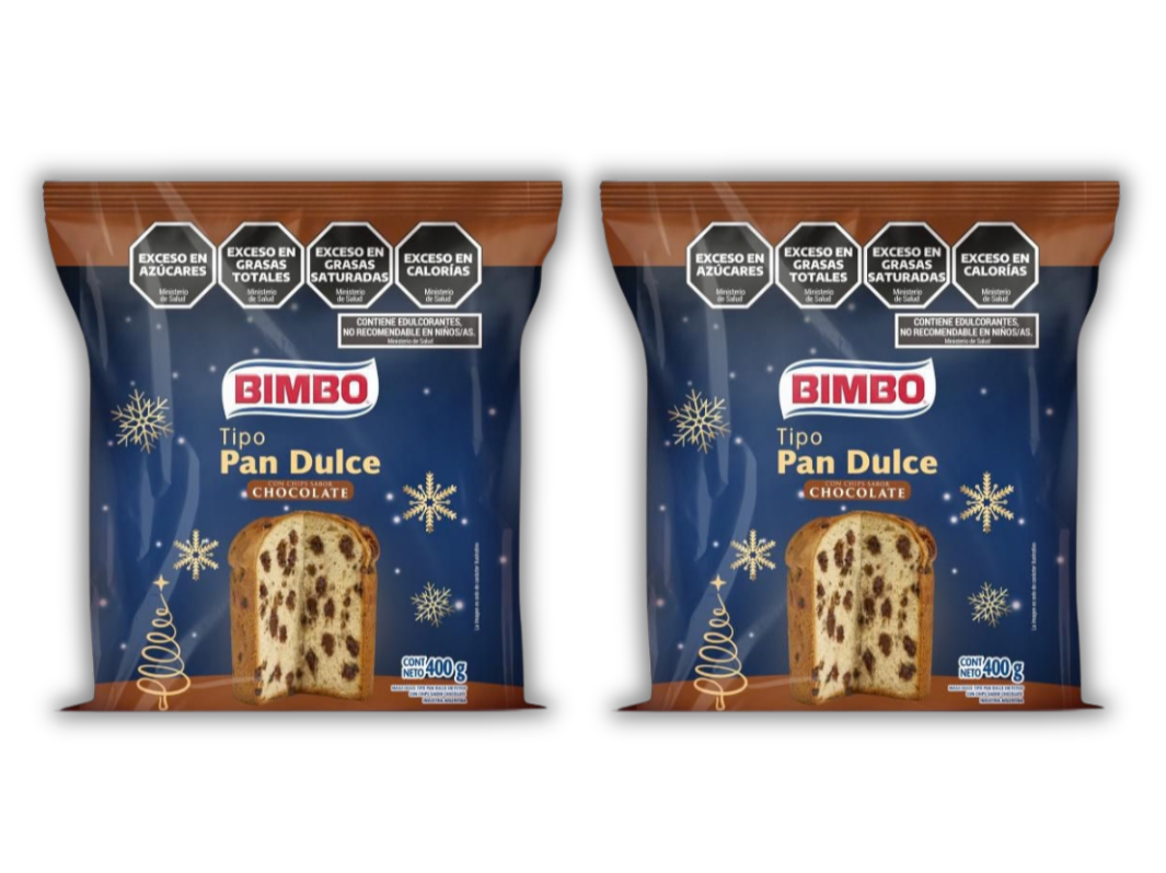 Pan Dulce Chips 400g BIMBO X 2
