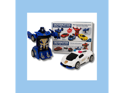 AUTO POLICIA TRANSFORMER PEQUEÑO