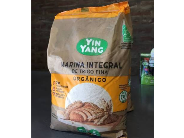 Harina Integral de Trigo Organica (Ying Yang) 1kg