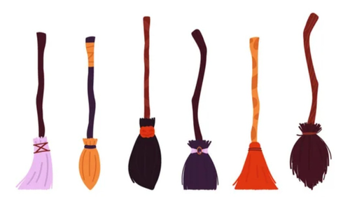 Escobas , Secadores, Plumeros, palos ...