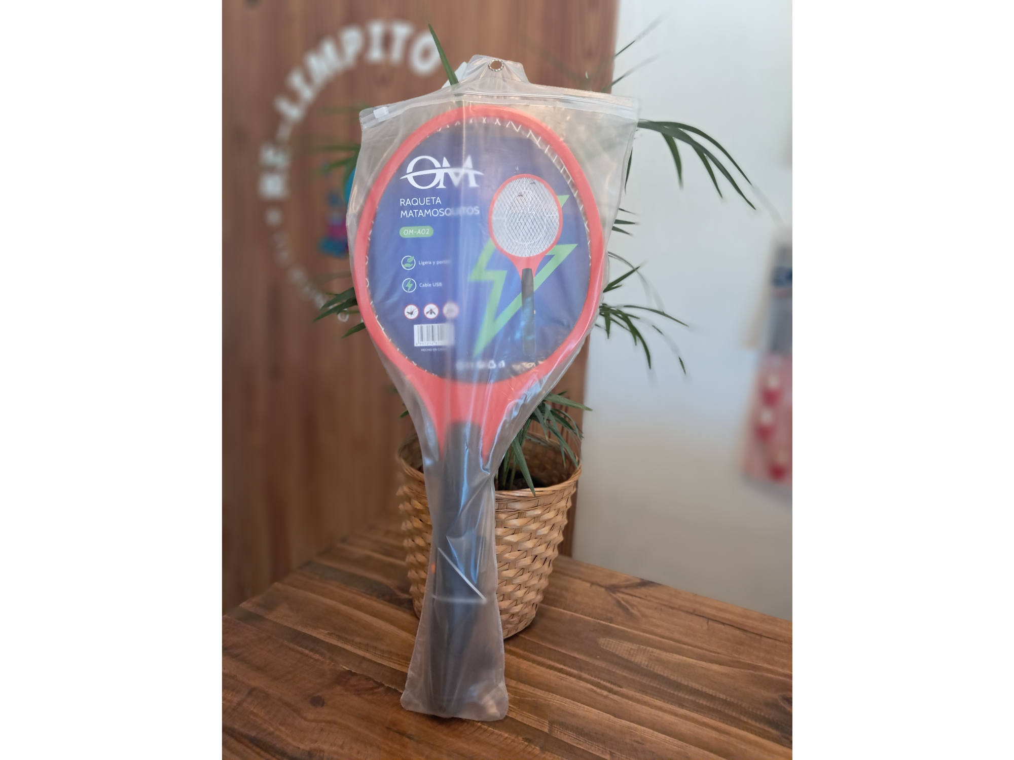 Raqueta Mata mosca y mosquitos Recargable