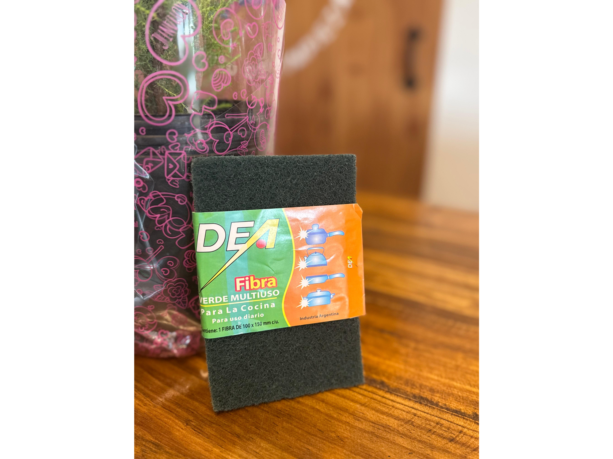 Esponja paño fibra verde