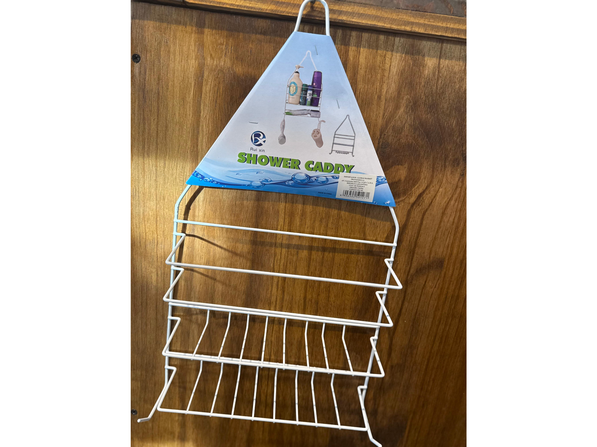 Organizador de baño de metal