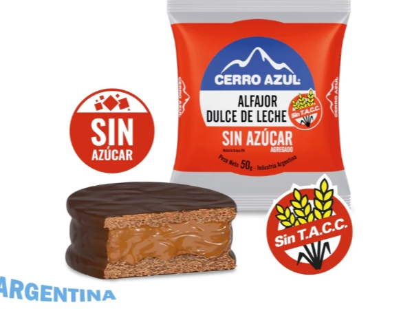 Alfajor sin azucar chocolate