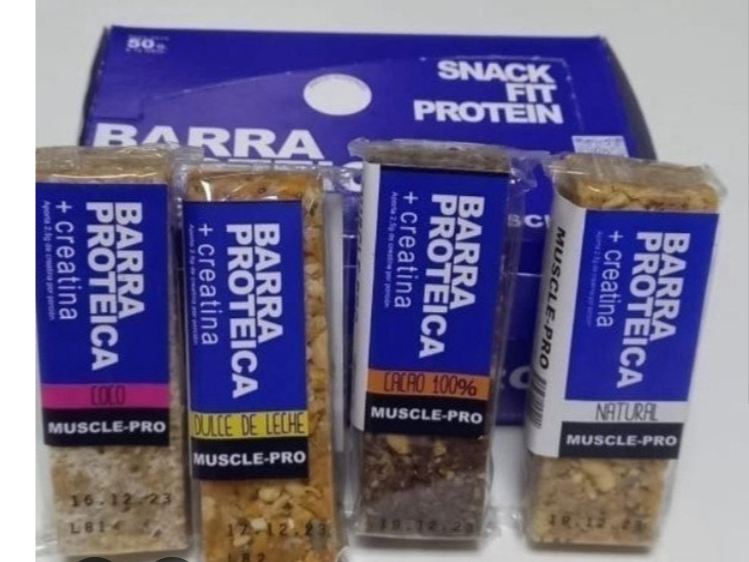 Barra proteica y creatina