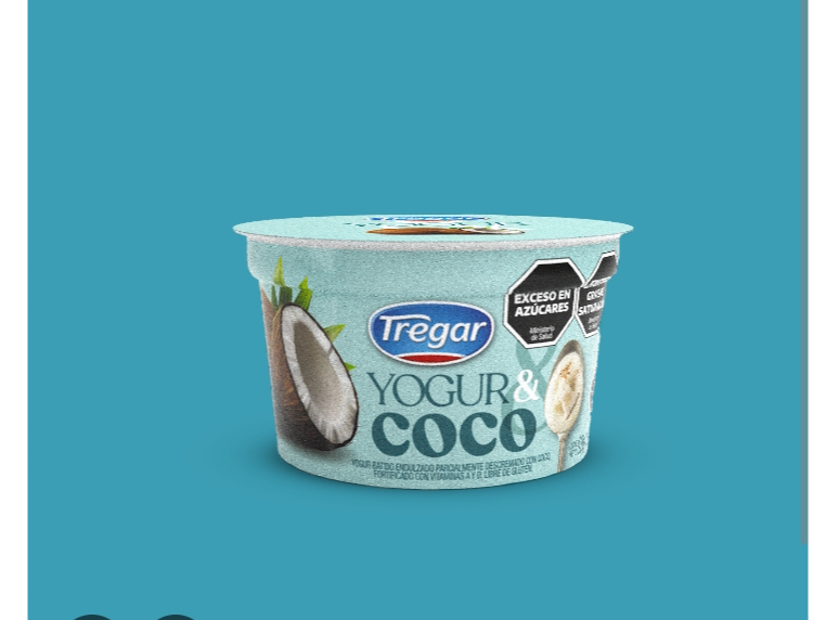 Yogur batido de coco