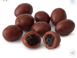 Pasas con chocolate
