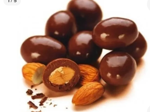 Almendras con chocolate