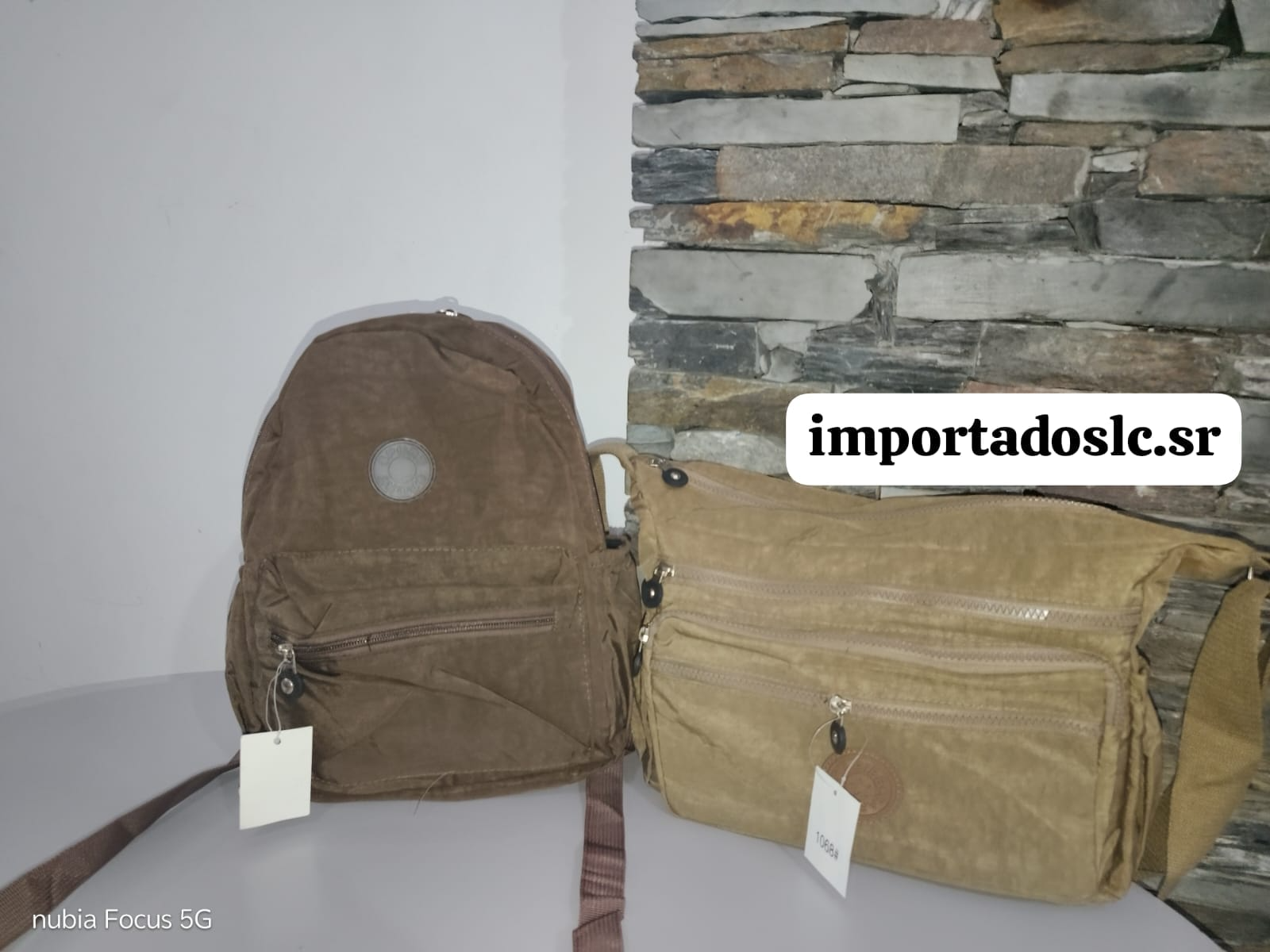 Mochila y riñonera