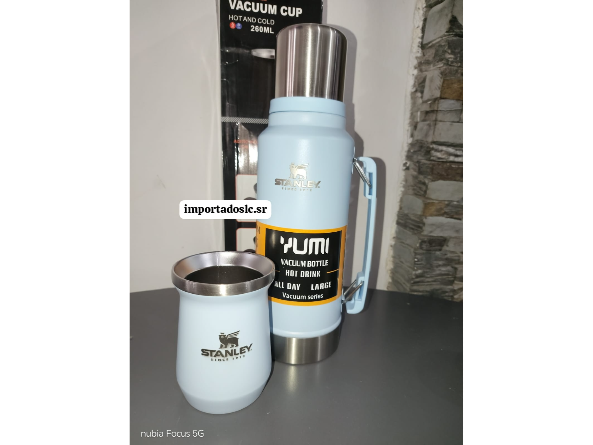 Termo 1 L + mate 260 mL + bombilla