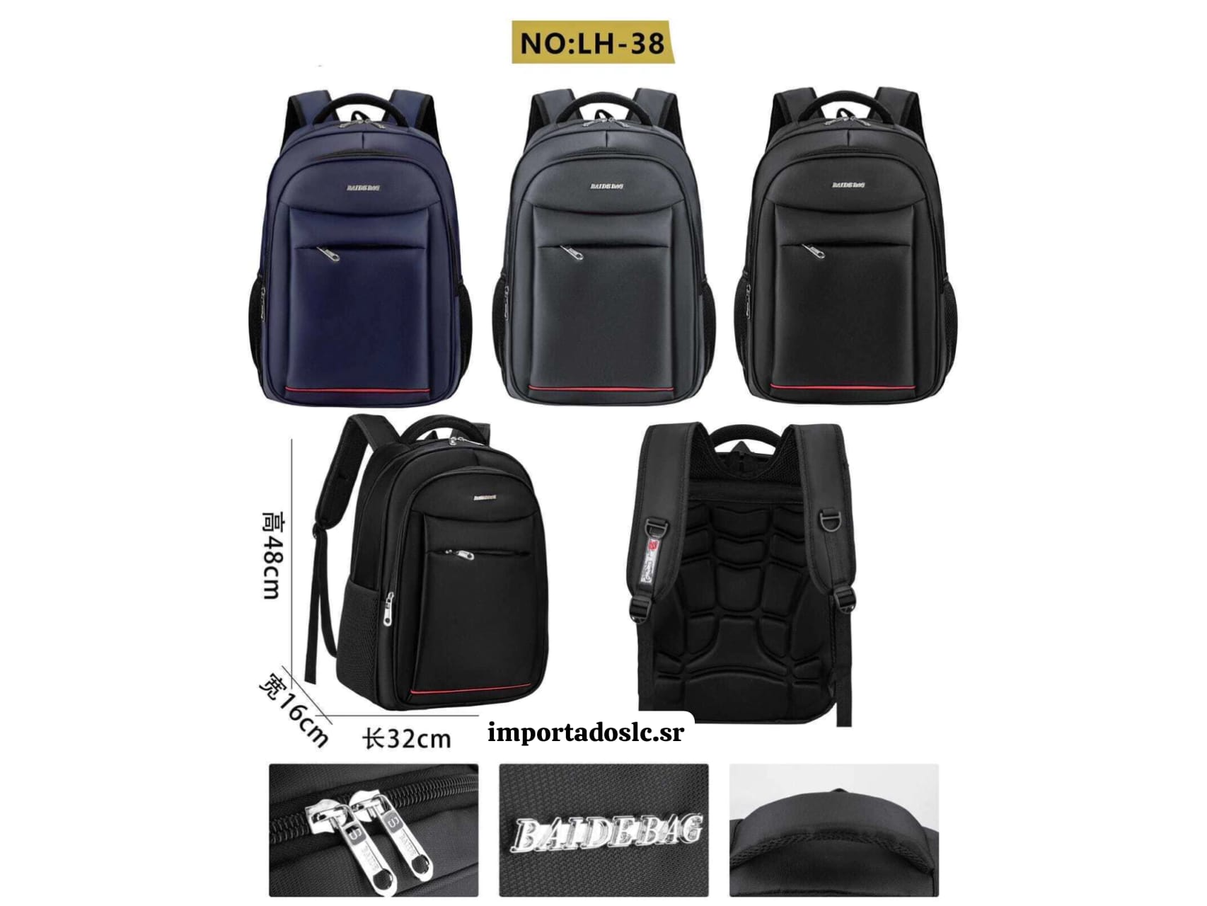 Mochila importada reforzada