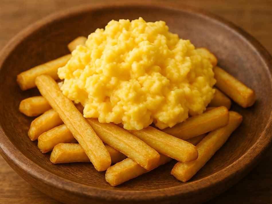 PORCION DE PAPAS CON HUEVO
