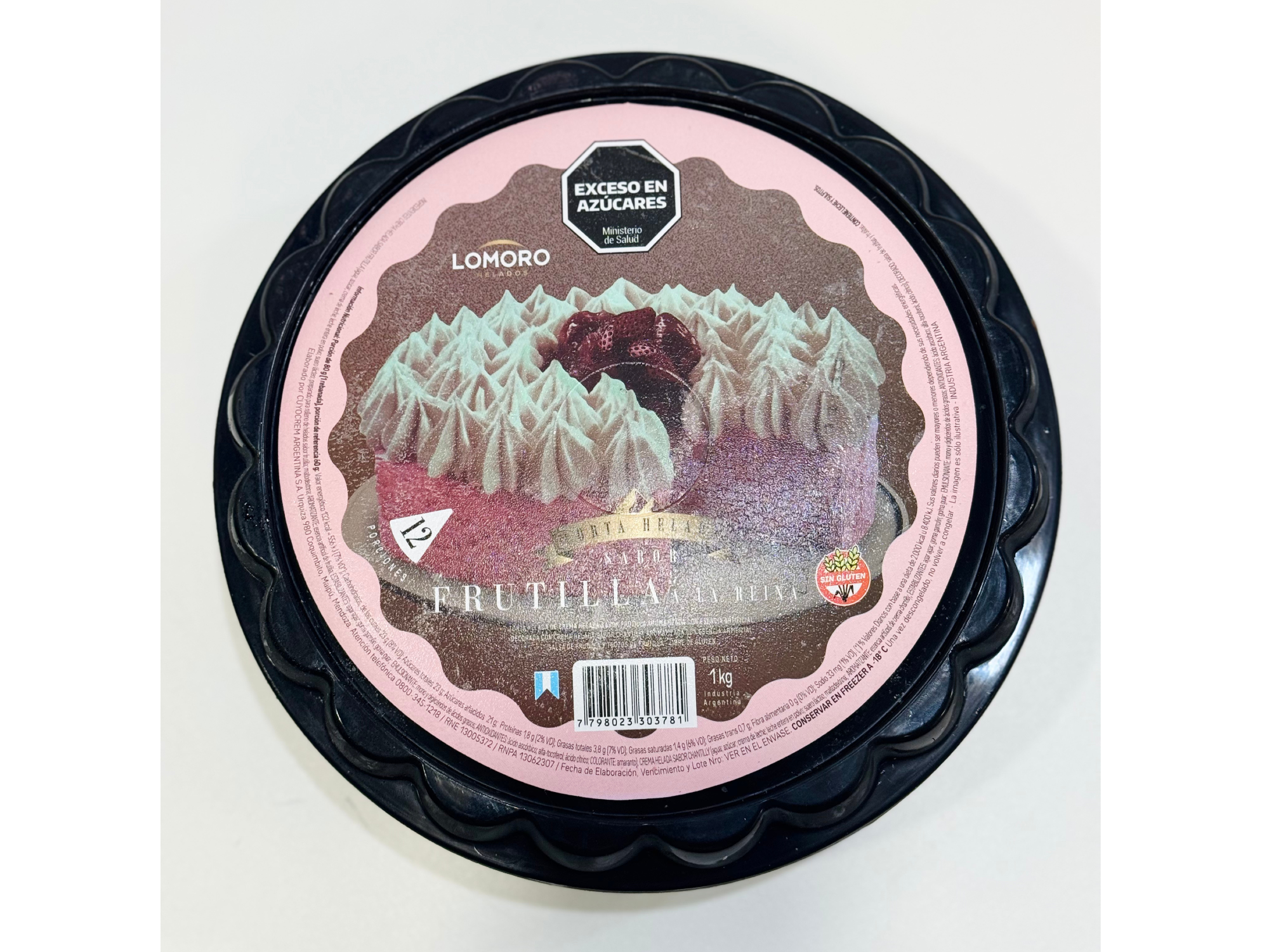 Torta helada Frutilla a la reina