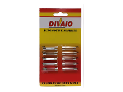 FUSIBLE VIDRIO CORTO x BLISTER x 10